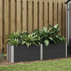 Jardini&egrave;re sur&eacute;lev&eacute;e Noir 200 x 50 x 54 cm