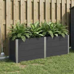 Jardini&egrave;re sur&eacute;lev&eacute;e Noir 200 x 50 x 91 cm