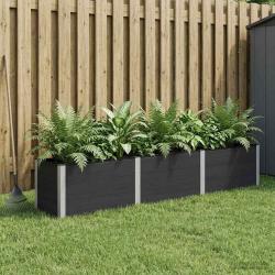 Jardini&egrave;re sur&eacute;lev&eacute;e Noir 300 x 50 x 54 cm