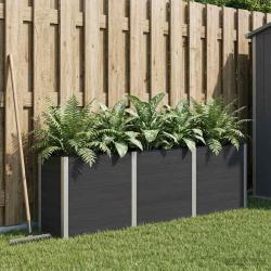 Jardini&egrave;re sur&eacute;lev&eacute;e Noir 300 x 50 x 91 cm