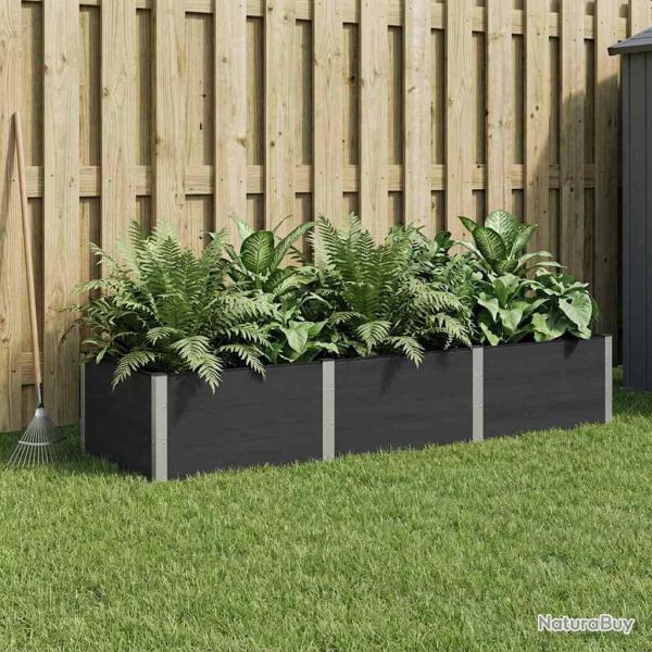 Jardini�re sur�lev�e Noir 300 x 100 x 54 cm