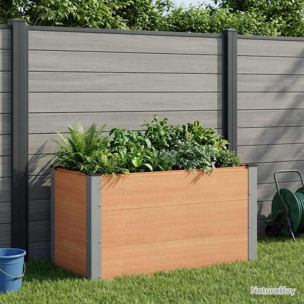 Jardini�re sur�lev�e Marron 100 x 50 x 54 cm