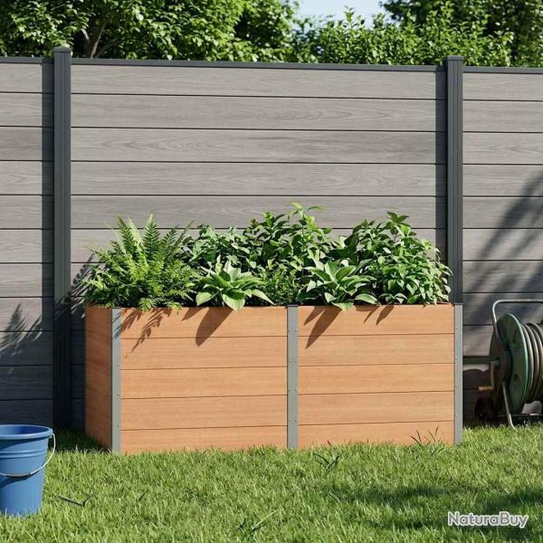 Jardini�re sur�lev�e Marron 250 x 100 x 91 cm