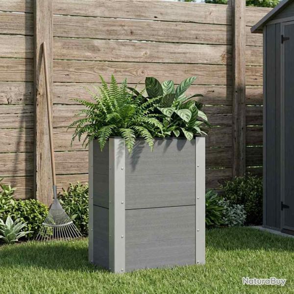 Jardini�re sur�lev�e Gris 50 x 30 x 72 cm