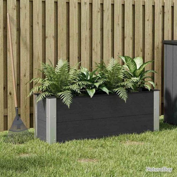 Jardini�re sur�lev�e Noir 100 x 30 x 36 cm