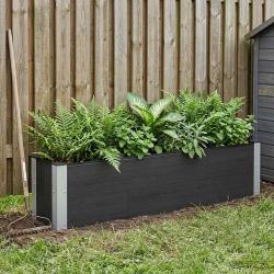 Jardini&egrave;re sur&eacute;lev&eacute;e Noir 150 x 30 x 36 cm