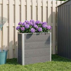 Jardini&egrave;re sur&eacute;lev&eacute;e Gris 75 x 30 x 82 cm WPC et Aluminium