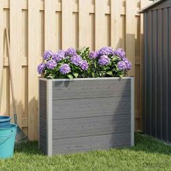 Jardini&egrave;re sur&eacute;lev&eacute;e Gris 100 x 30 x 82 cm WPC et Aluminium