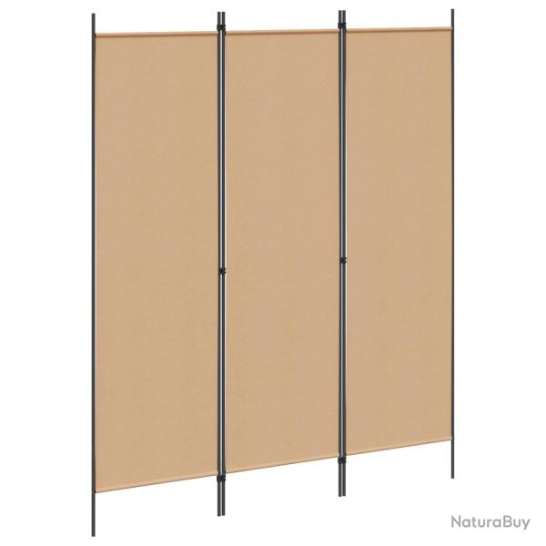 Paravent Beige 150 x 180 cm Tissu