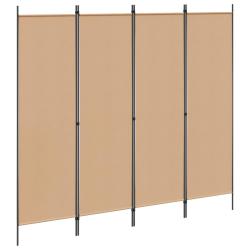 Paravent 4 panneaux Beige 200 x 180 cm Tissu