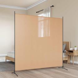Diviseur de pi&egrave;ce &agrave; panneau unique Beige 175 x 180 cm Tissu