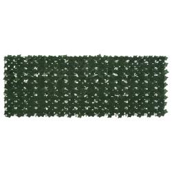 &Eacute;cran de balcon avec feuilles Vert fonc&eacute; 200 x 75 cm