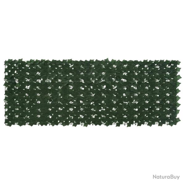 �cran de balcon avec feuilles Vert fonc� 200 x 75 cm