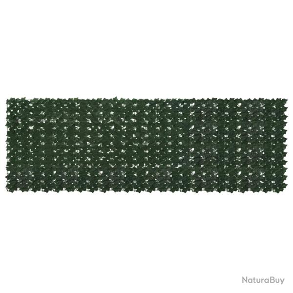 �cran de balcon avec feuilles Vert fonc� 300 x 100 cm