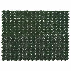 &Eacute;cran de balcon avec feuilles Vert fonc&eacute; 200 x 150 cm
