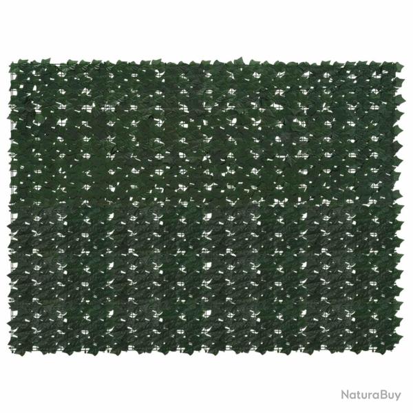 �cran de balcon avec feuilles Vert fonc� 200 x 150 cm