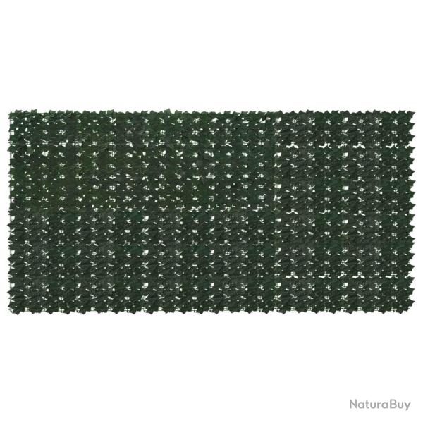 �cran de balcon avec feuilles Vert fonc� 300 x 150 cm