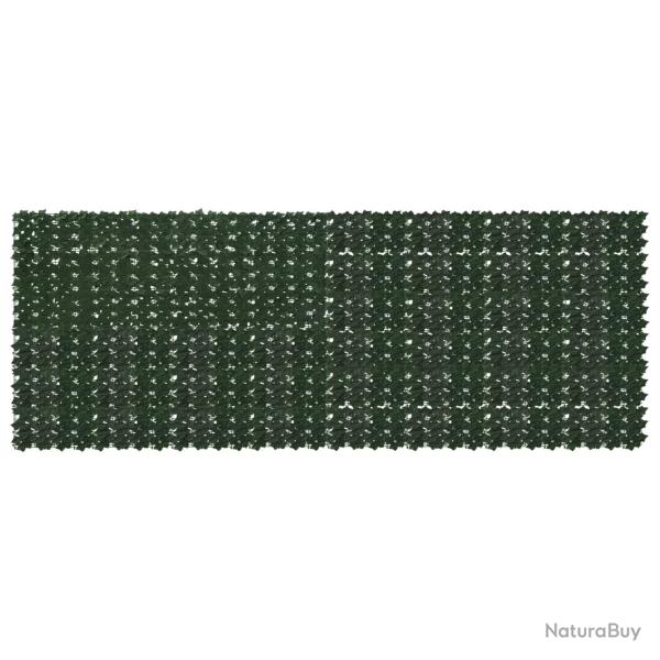 �cran de balcon avec feuilles Vert fonc� 400 x 150 cm