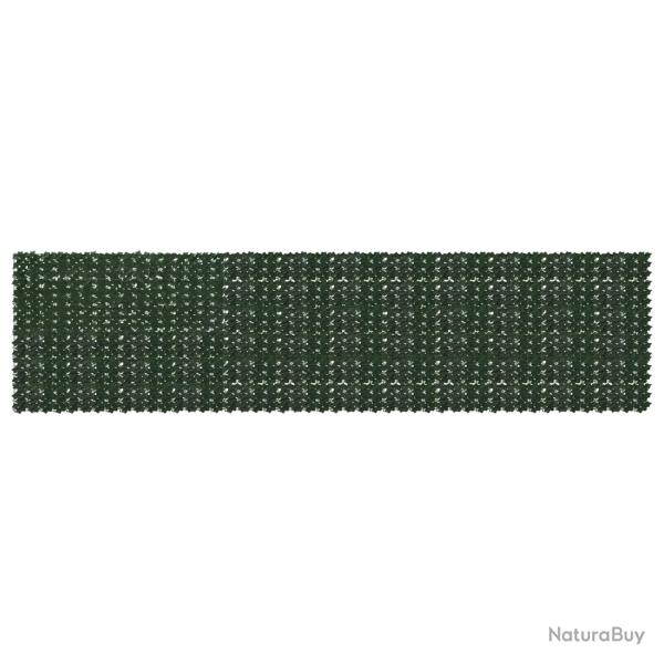 �cran de balcon avec feuilles Vert fonc� 600 x 150 cm