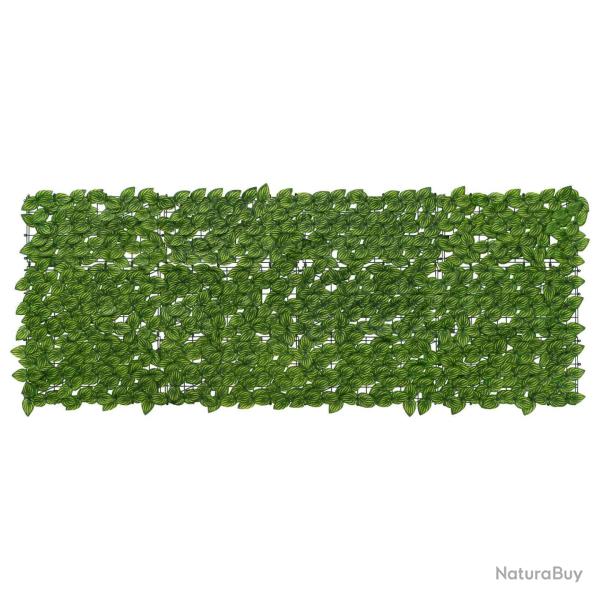 �cran de balcon avec feuilles Vert et jaune 200 x 75 cm
