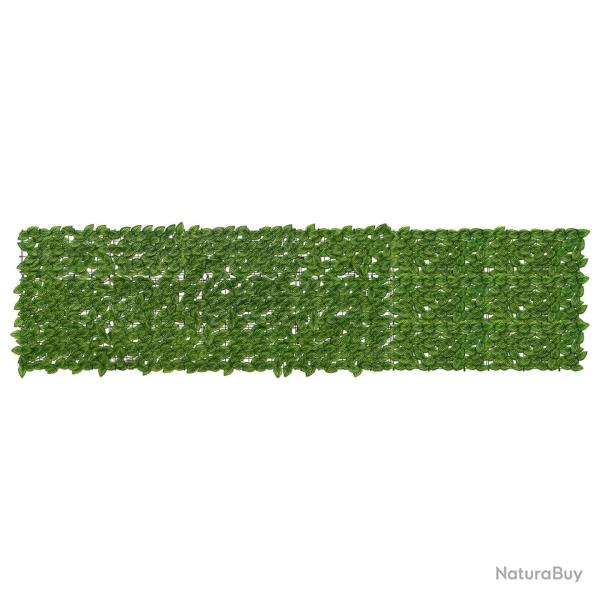 �cran de balcon avec feuilles Vert et jaune 300 x 75 cm