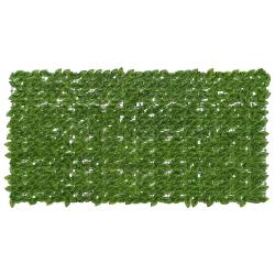 &Eacute;cran de balcon avec feuilles Vert et jaune 200 x 100 cm