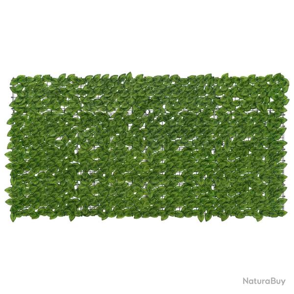�cran de balcon avec feuilles Vert et jaune 200 x 100 cm