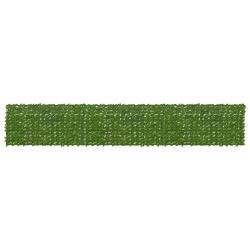 &Eacute;cran de balcon avec feuilles Vert et jaune 600 x 100 cm