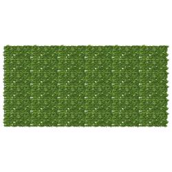 &Eacute;cran de balcon avec feuilles Vert et jaune 300 x 150 cm