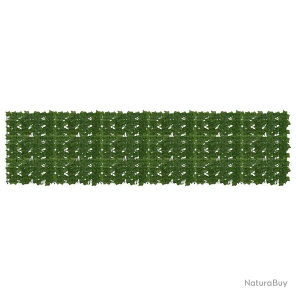 �cran de balcon avec feuilles Vert 300 x 75 cm