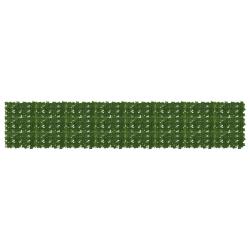 &Eacute;cran de balcon avec feuilles Vert 400 x 75 cm