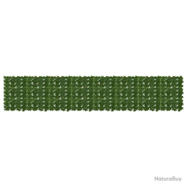 �cran de balcon avec feuilles Vert 400 x 75 cm