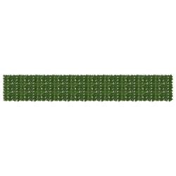 &Eacute;cran de balcon avec feuilles Vert 500 x 75 cm