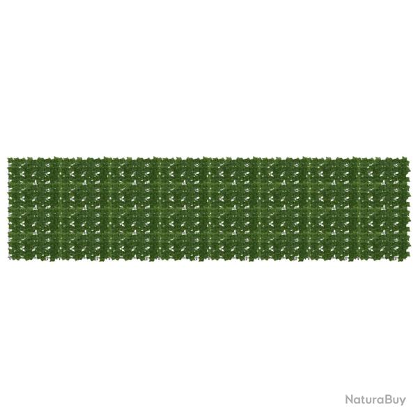 �cran de balcon avec feuilles Vert 400 x 100 cm