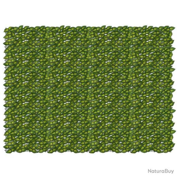 �cran de balcon avec feuilles Vert et jaune 200 x 150 cm
