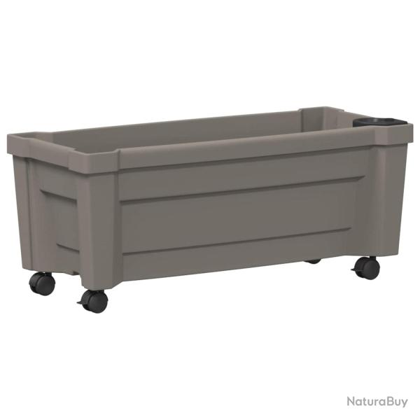 Pot Calypso avec roues Gris 79 x 35 x 33 cm PP