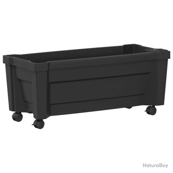 Pot Calypso avec roues Anthracite 79 x 35 x 33 cm PP