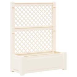 Grand bac avec treille Blanc 99,5 x 43 x 133,5 cm PP