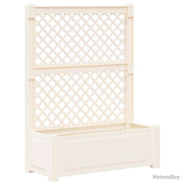 Grand bac avec treille Blanc 99,5 x 43 x 133,5 cm PP