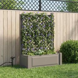 Grand bac avec treille Gris 99,5 x 43 x 133,5 cm PP