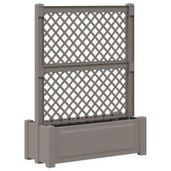 Grand pot avec trellis Gris 99,5 x 43 x 133,5 PP