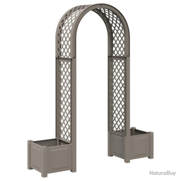 Arc � Roses avec Jardini�re Gris 168,5 x 43 x 207 cm PP