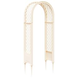 Arche &agrave; roses avec pointes Blanc 97 x 43 x 218 cm PP