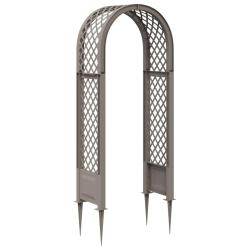 Arche &agrave; roses avec pointes Gris 97 x 43 x 218 cm PP