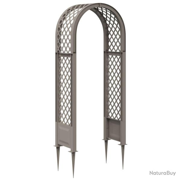 Arche � roses avec pointes Gris 97 x 43 x 218 cm PP