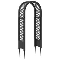 Arche &agrave; roses avec pointes Anthracite 97 x 43 x 218 cm PP