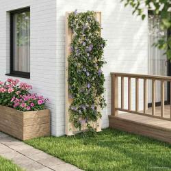 Trellis avec pique Blanc 43 x 6 x 165 cm PP