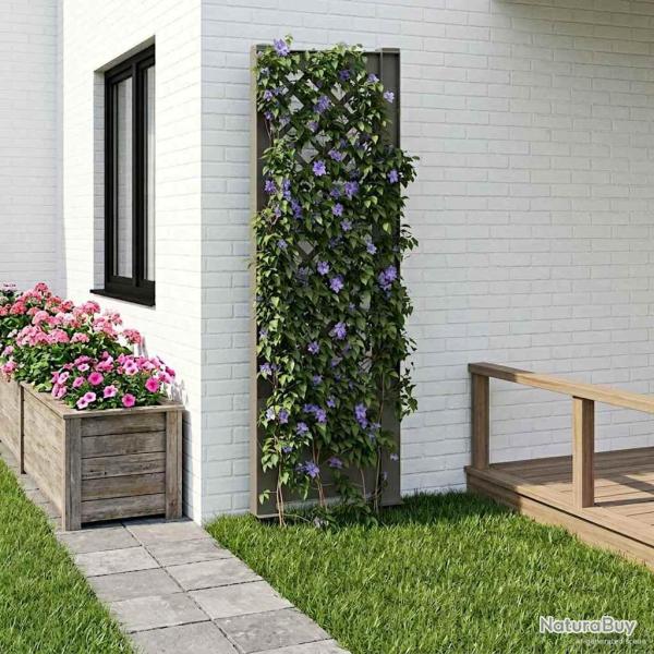 Trellis avec pique Gris 43 x 6 x 165 cm PP