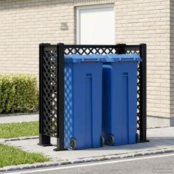Treillis pour poubelles Anthracite 123 x 47 x 114 cm PP