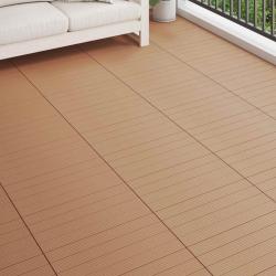 Carreau de terrasse 6 pcs Marron 60 x 30 cm WPC